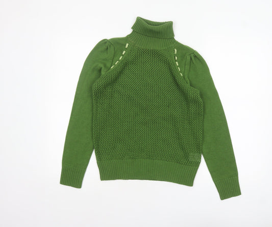 Womens UK Size 12 Baby Jane Cacharel Green Pullover Jumper