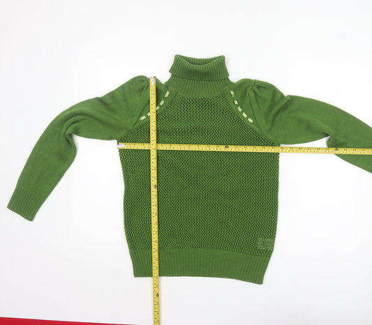 Womens UK Size 12 Baby Jane Cacharel Green Pullover Jumper