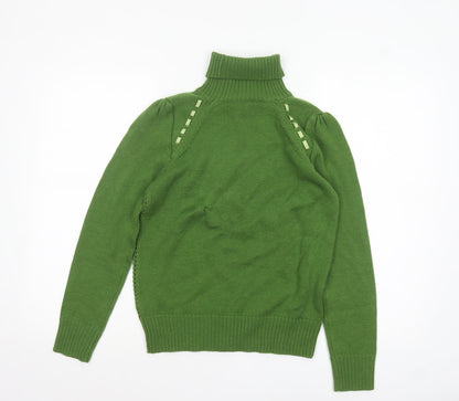 Womens UK Size 12 Baby Jane Cacharel Green Pullover Jumper