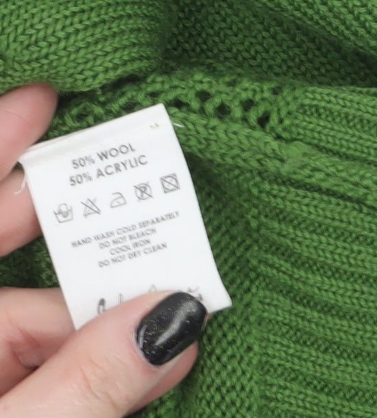 Womens UK Size 12 Baby Jane Cacharel Green Pullover Jumper