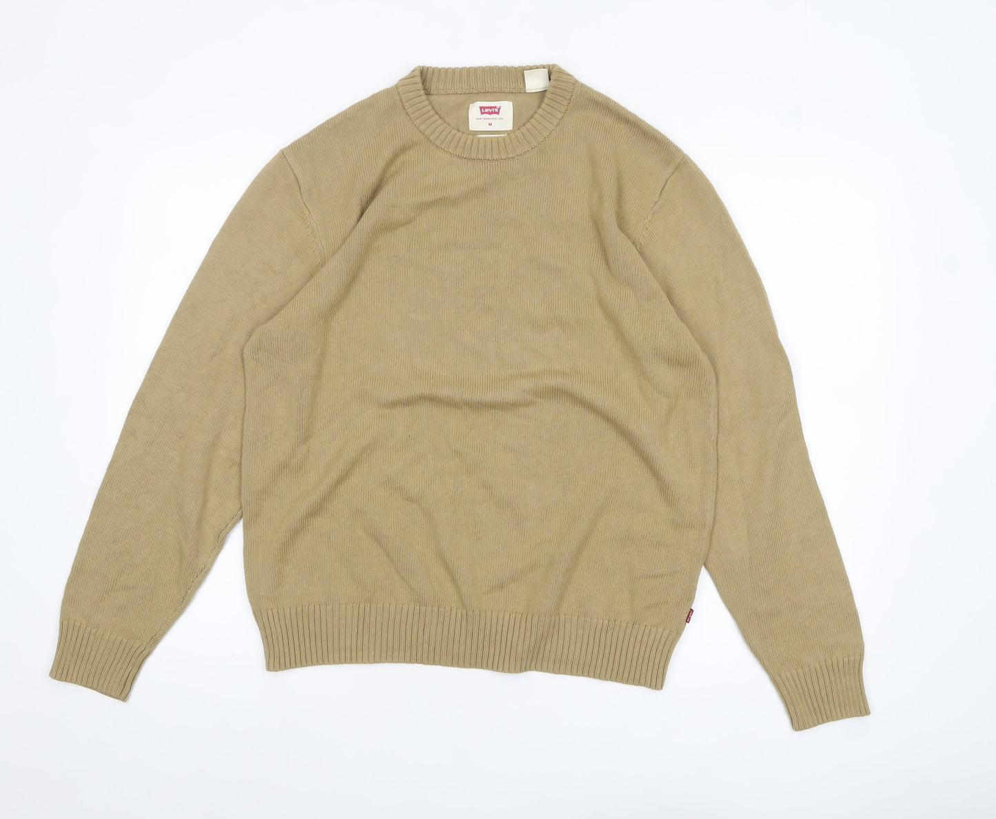 Mens UK Size M Levi's Beige Pullover Jumper