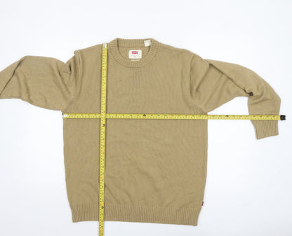 Mens UK Size M Levi's Beige Pullover Jumper