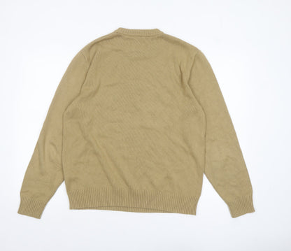 Mens UK Size M Levi's Beige Pullover Jumper
