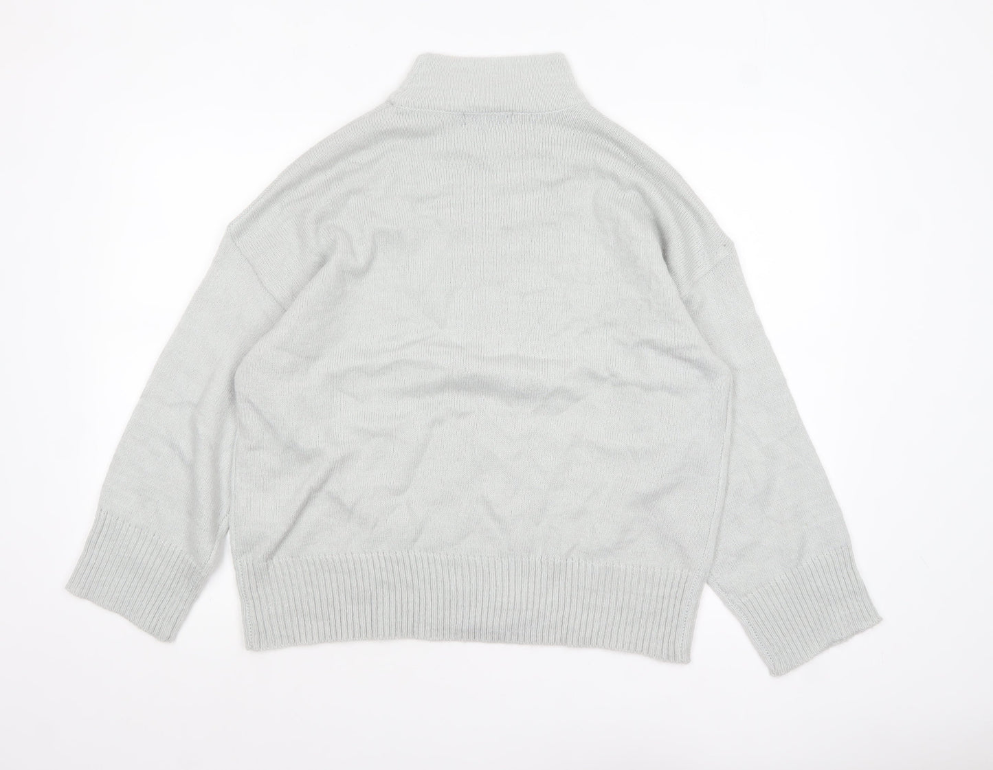 Womens UK Size 6 Missguided Grey Pullover Jumper