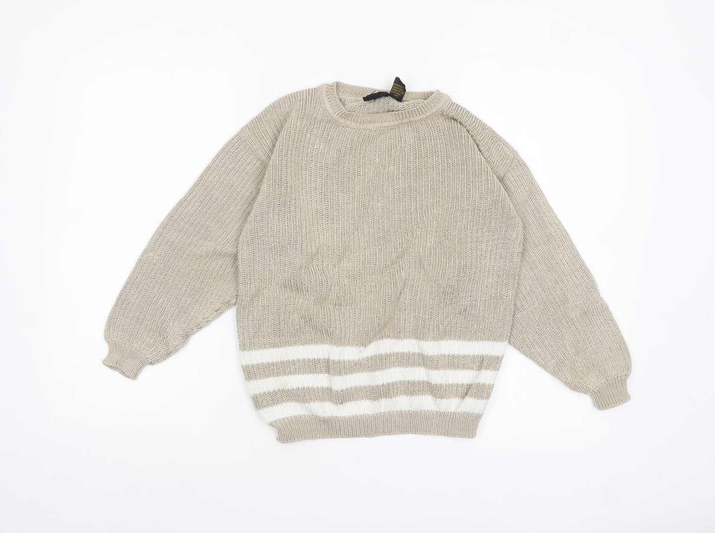 Womens UK Size S Lizsport Beige Pullover Jumper