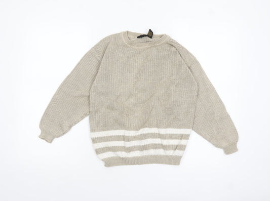 Womens UK Size S Lizsport Beige Pullover Jumper