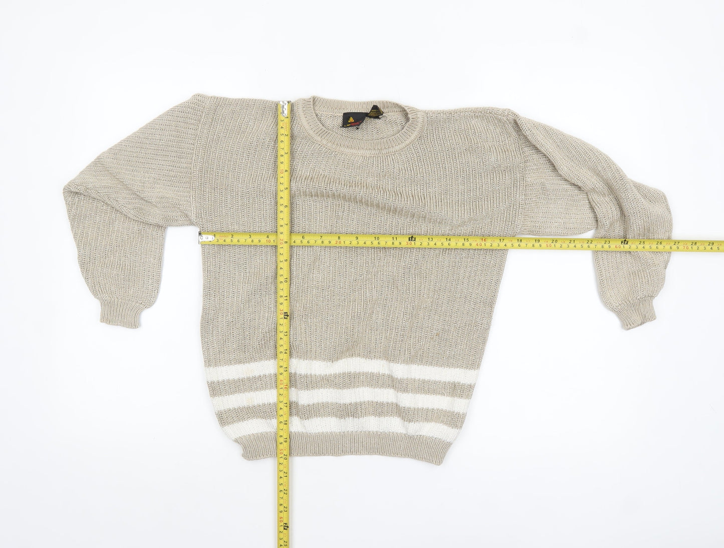Womens UK Size S Lizsport Beige Pullover Jumper