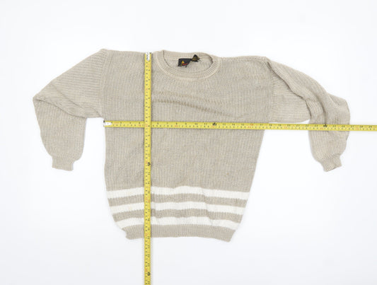 Womens UK Size S Lizsport Beige Pullover Jumper