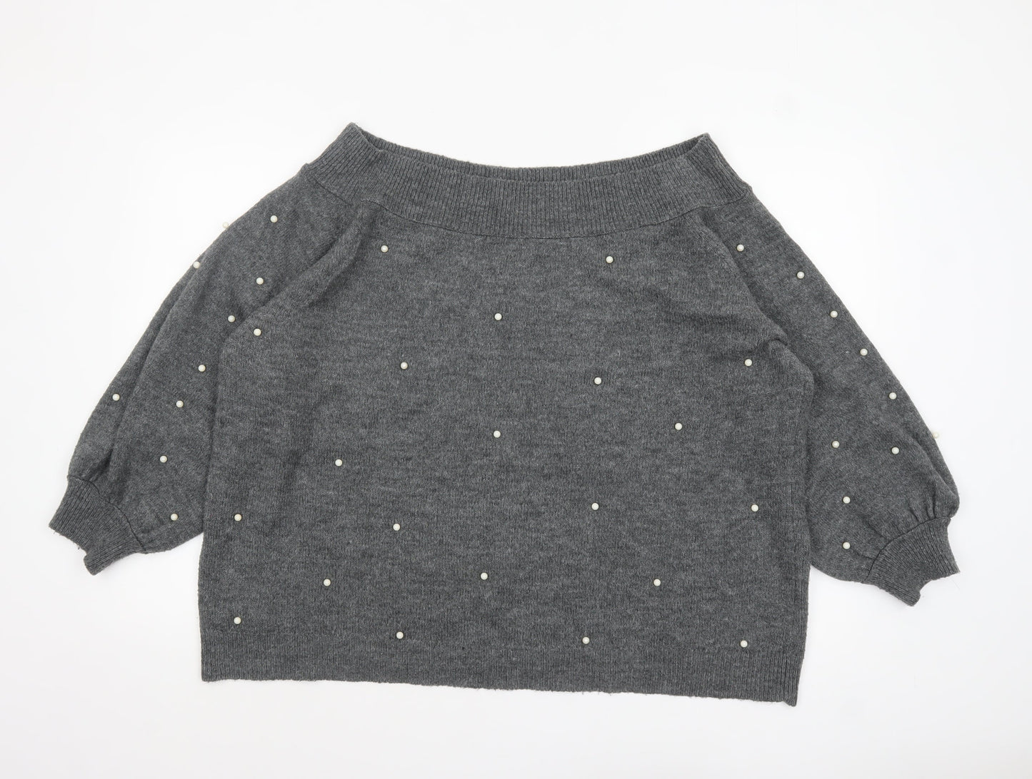 Womens UK Size 22 NEXT Grey Pullover Jumper