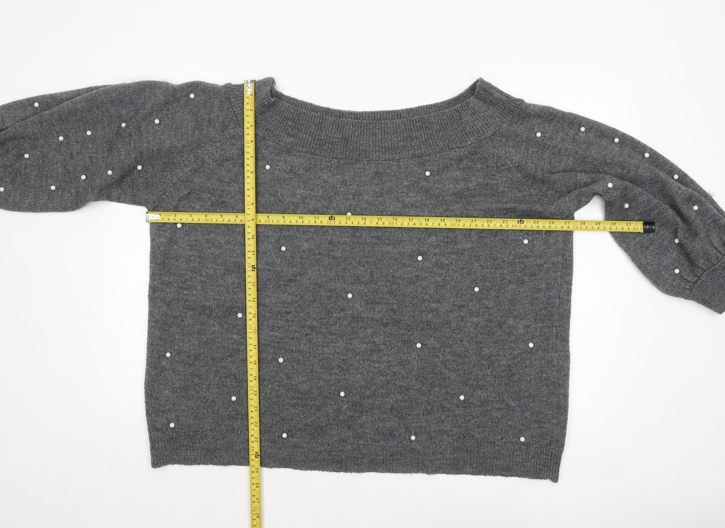Womens UK Size 22 NEXT Grey Pullover Jumper