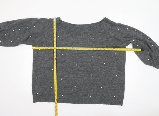 Womens UK Size 22 NEXT Grey Pullover Jumper