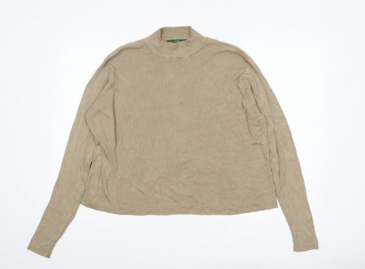 Womens UK Size XL Orvis Beige Pullover Jumper