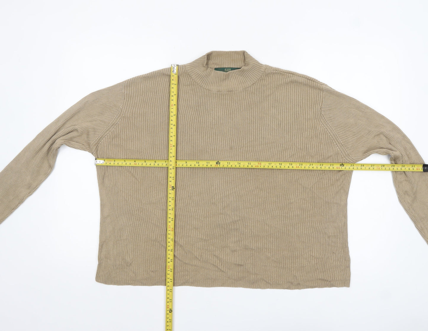 Womens UK Size XL Orvis Beige Pullover Jumper