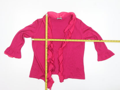Womens UK Size 12 Marks and Spencer Pink Cardigan Jumper