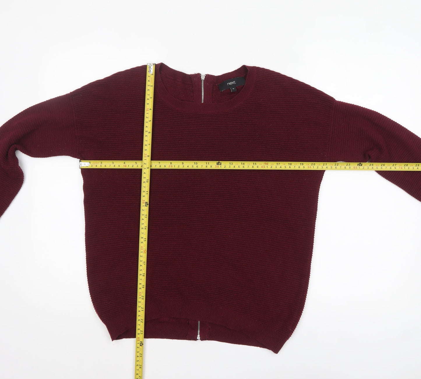 Womens UK Size 10 NEXT Red Pullover Jumper