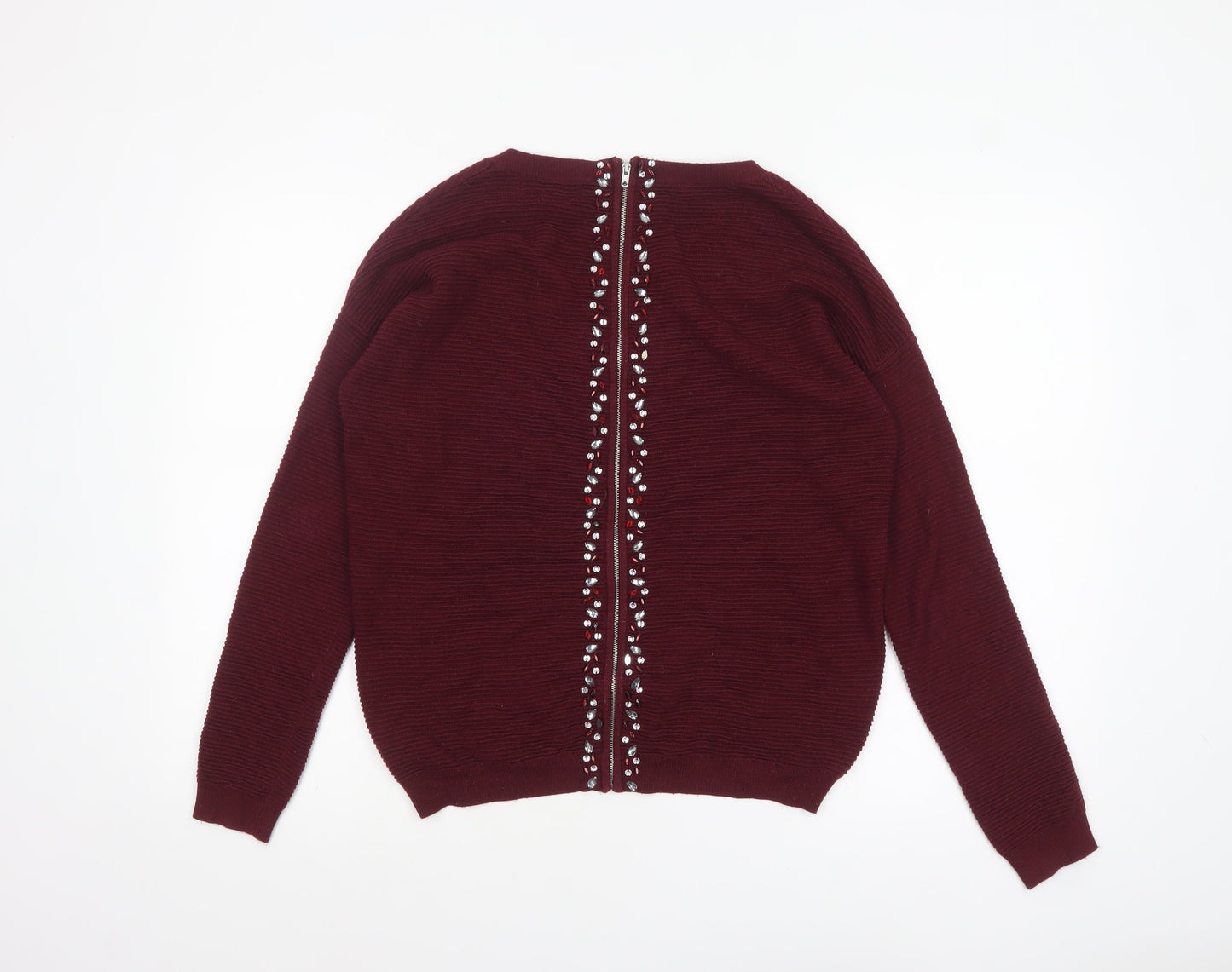 Womens UK Size 10 NEXT Red Pullover Jumper
