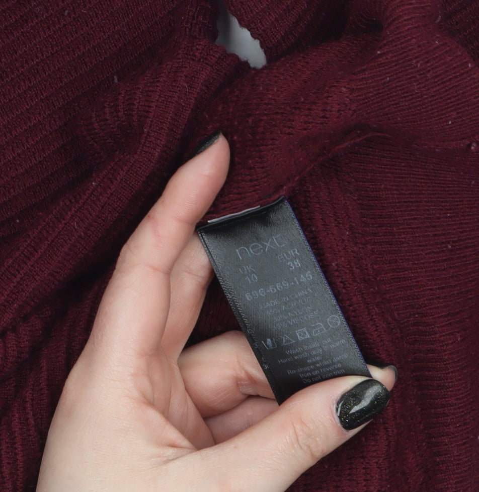 Womens UK Size 10 NEXT Red Pullover Jumper