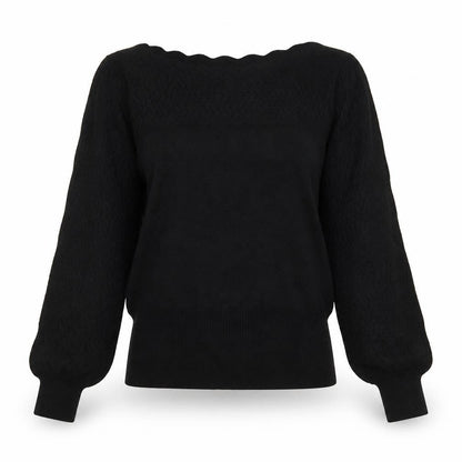 Womens UK Size 10 Love & Rose Black Pullover Jumper