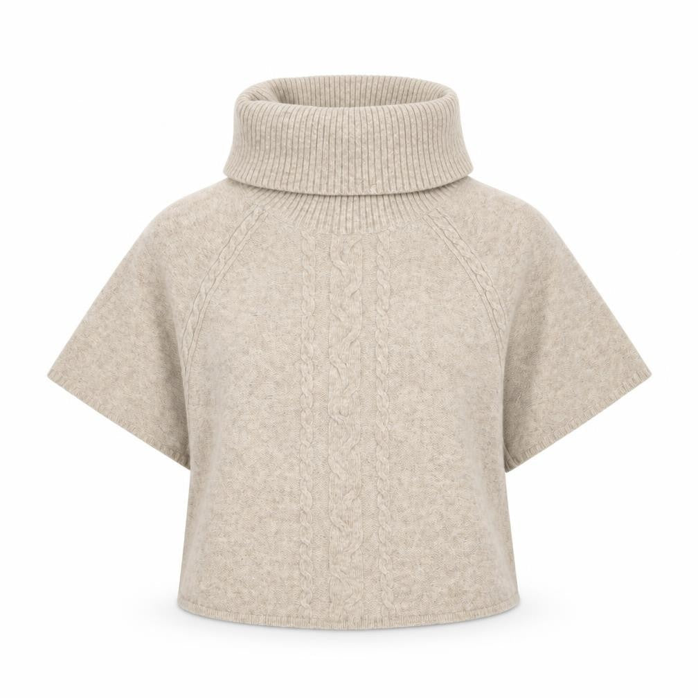 Womens UK Size M Fat Face Beige Pullover Jumper