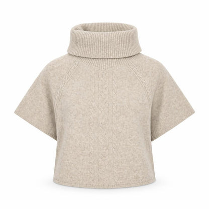 Womens UK Size M Fat Face Beige Pullover Jumper