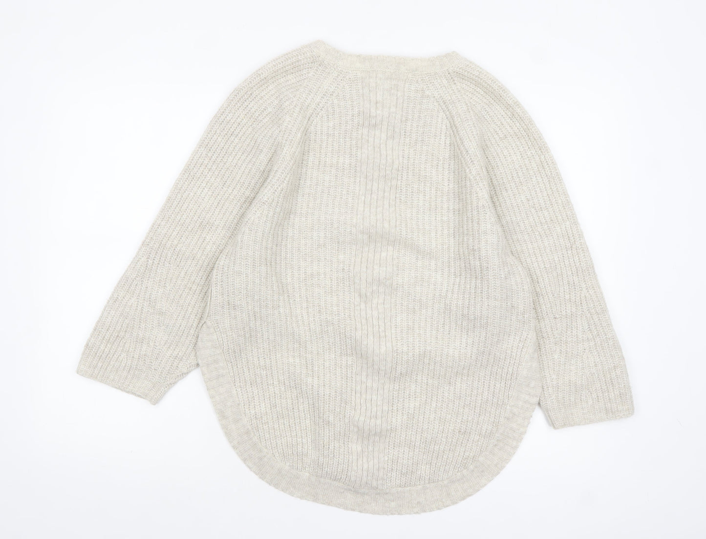 Womens UK Size XS AND/OR Beige Pullover Jumper