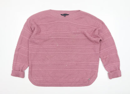 Womens UK Size 18 Crew Clothing Company Pink Pullover Jumper