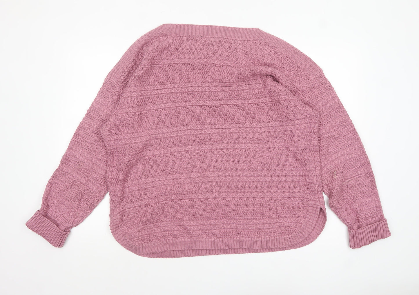 Womens UK Size 18 Crew Clothing Company Pink Pullover Jumper