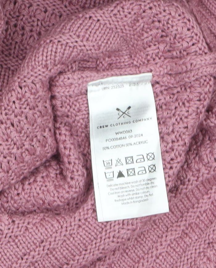 Womens UK Size 18 Crew Clothing Company Pink Pullover Jumper
