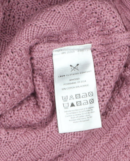 Womens UK Size 18 Crew Clothing Company Pink Pullover Jumper