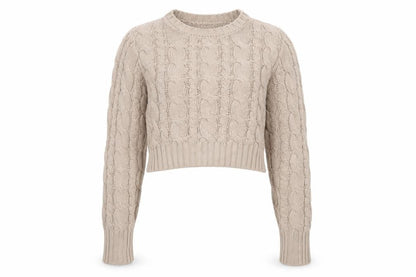 Womens UK Size L NA-KD Beige Pullover Jumper