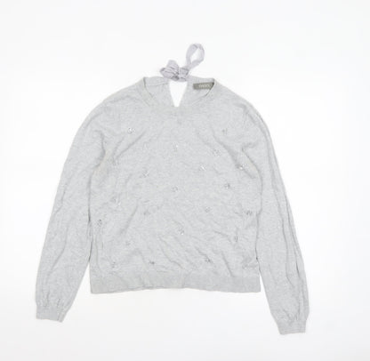 Womens UK Size M Oasis Grey Pullover Jumper
