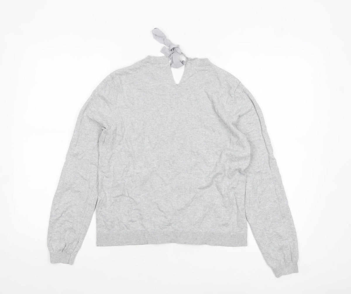 Womens UK Size M Oasis Grey Pullover Jumper
