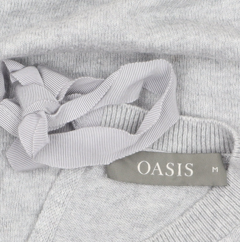 Womens UK Size M Oasis Grey Pullover Jumper