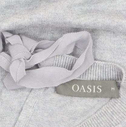 Womens UK Size M Oasis Grey Pullover Jumper