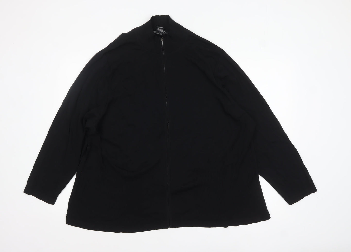 Womens UK Size 3XL Dialogue Black Cardigan Jumper