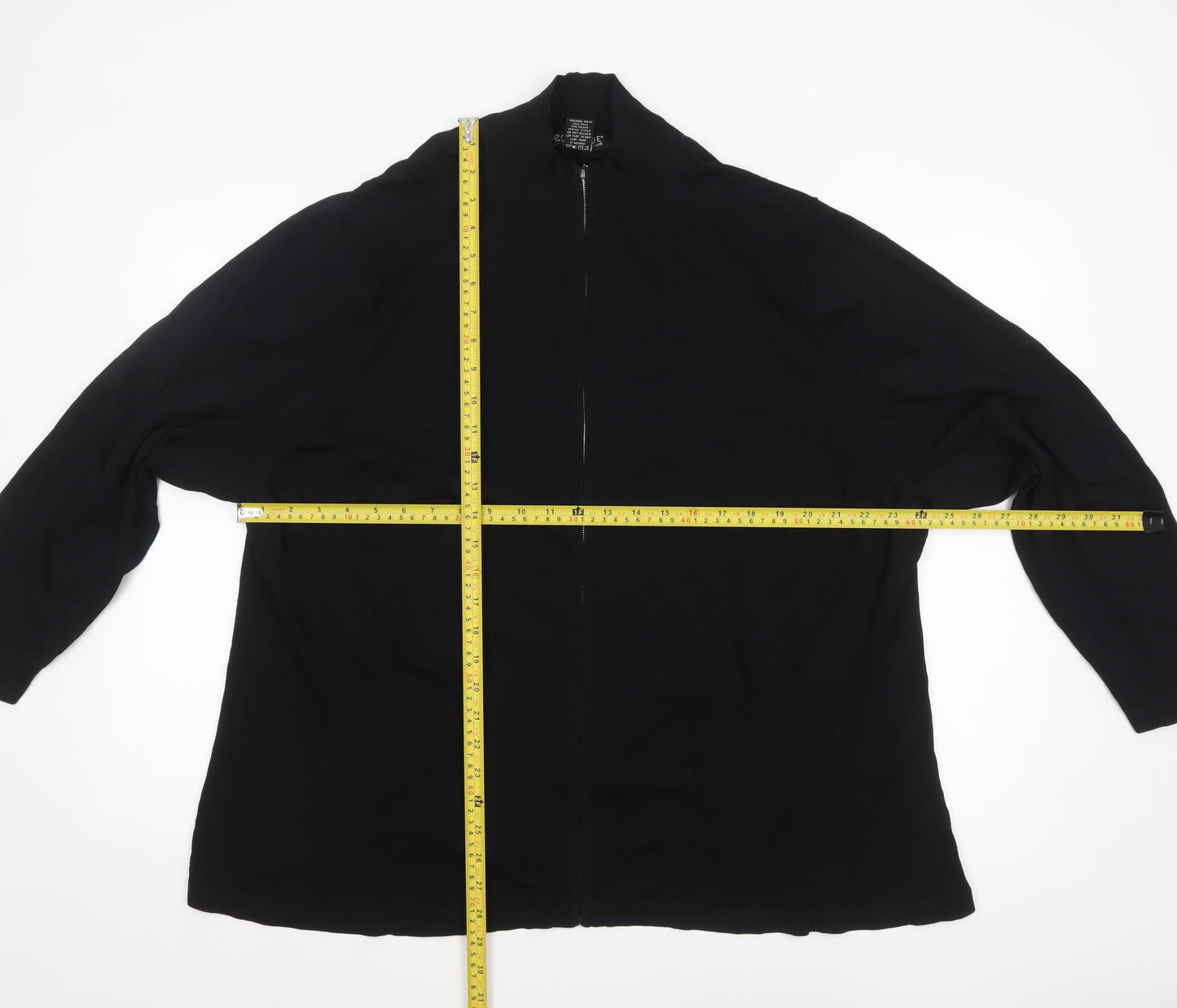 Womens UK Size 3XL Dialogue Black Cardigan Jumper