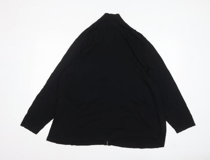 Womens UK Size 3XL Dialogue Black Cardigan Jumper