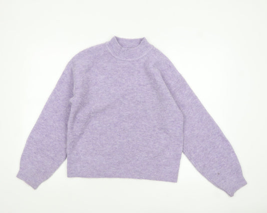 Womens UK Size XS Marks and Spencer Purple Pullover Jumper