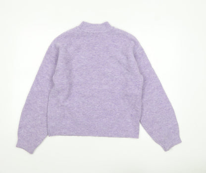 Womens UK Size XS Marks and Spencer Purple Pullover Jumper