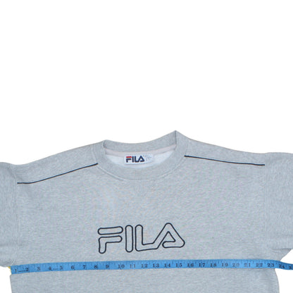 Mens UK Size L FILA Grey Pullover Sweatshirt