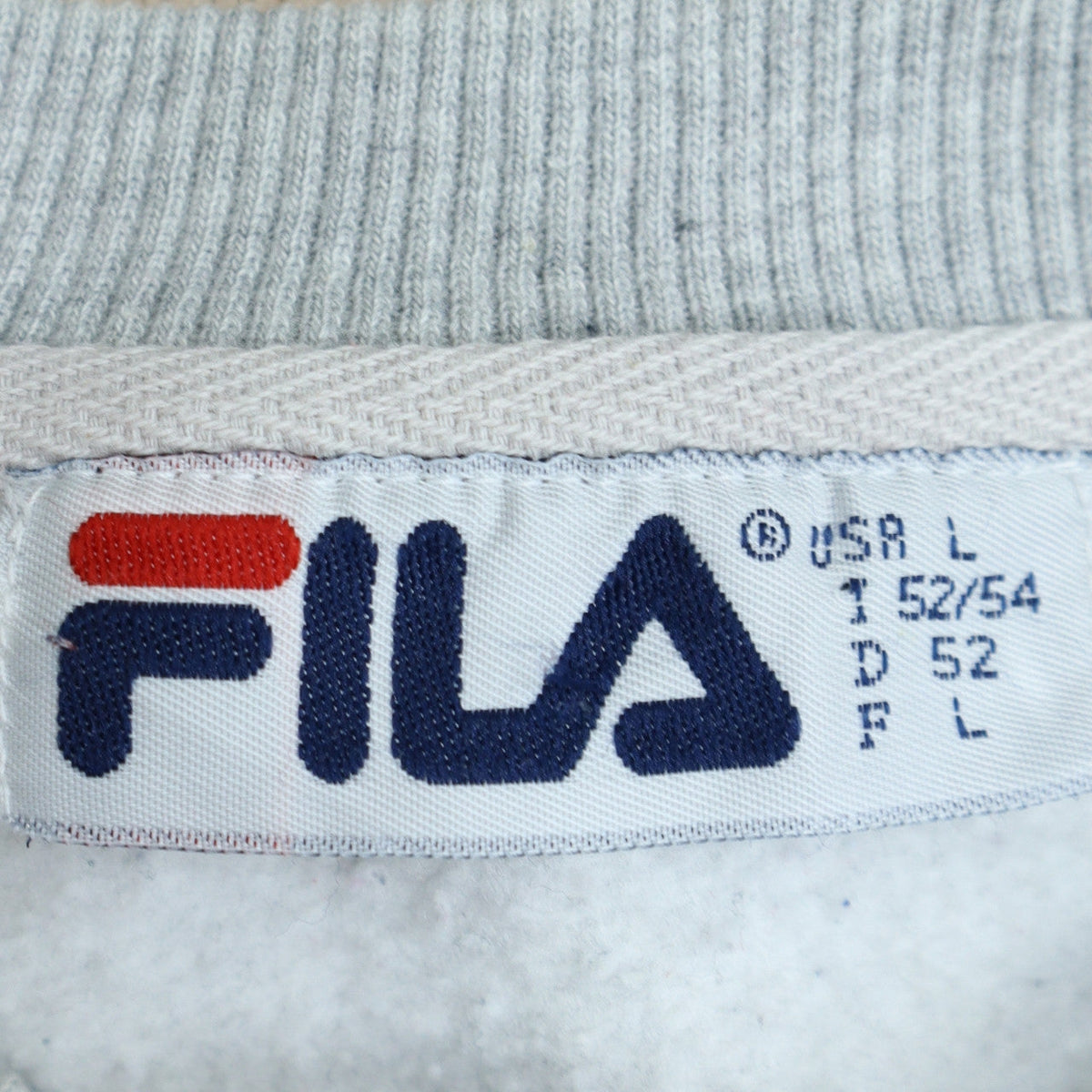 Mens UK Size L FILA Grey Pullover Sweatshirt