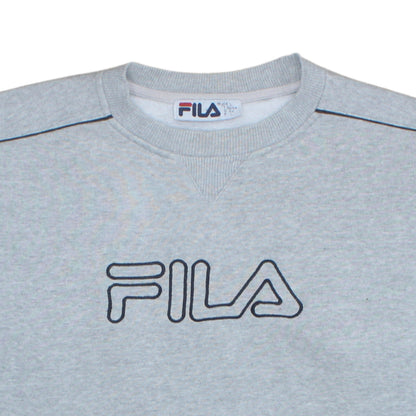 Mens UK Size L FILA Grey Pullover Sweatshirt