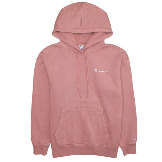 Womens UK Size L Champion Pink Pullover Hoodie