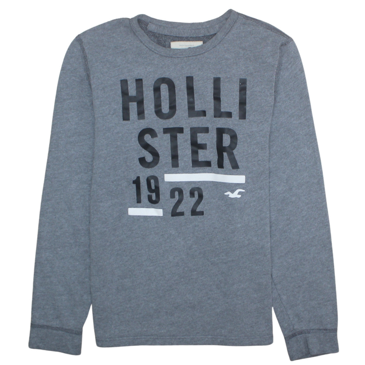 Mens UK Size M Hollister Grey Pullover Sweatshirt