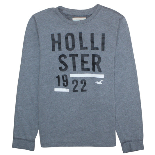 Mens UK Size M Hollister Grey Pullover Sweatshirt