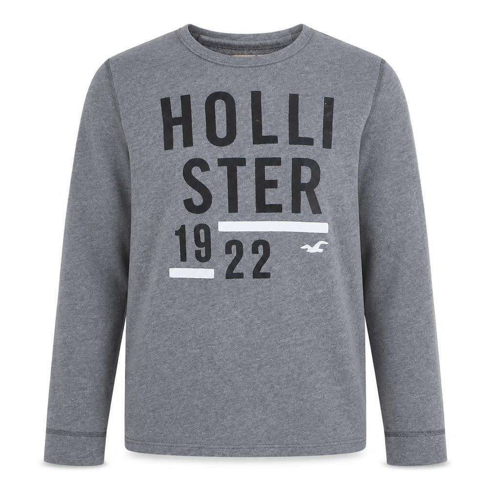 Mens UK Size M Hollister Grey Pullover Sweatshirt