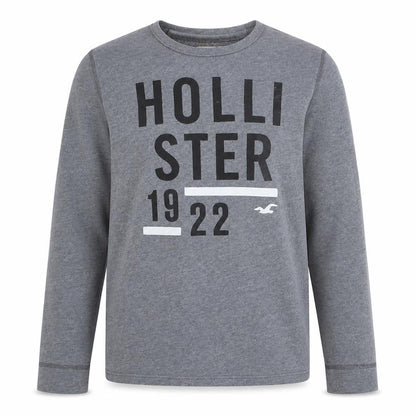 Mens UK Size M Hollister Grey Pullover Sweatshirt