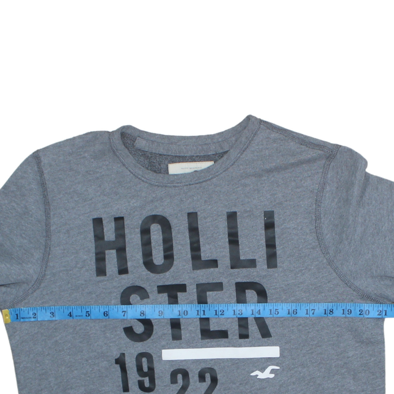 Mens UK Size M Hollister Grey Pullover Sweatshirt