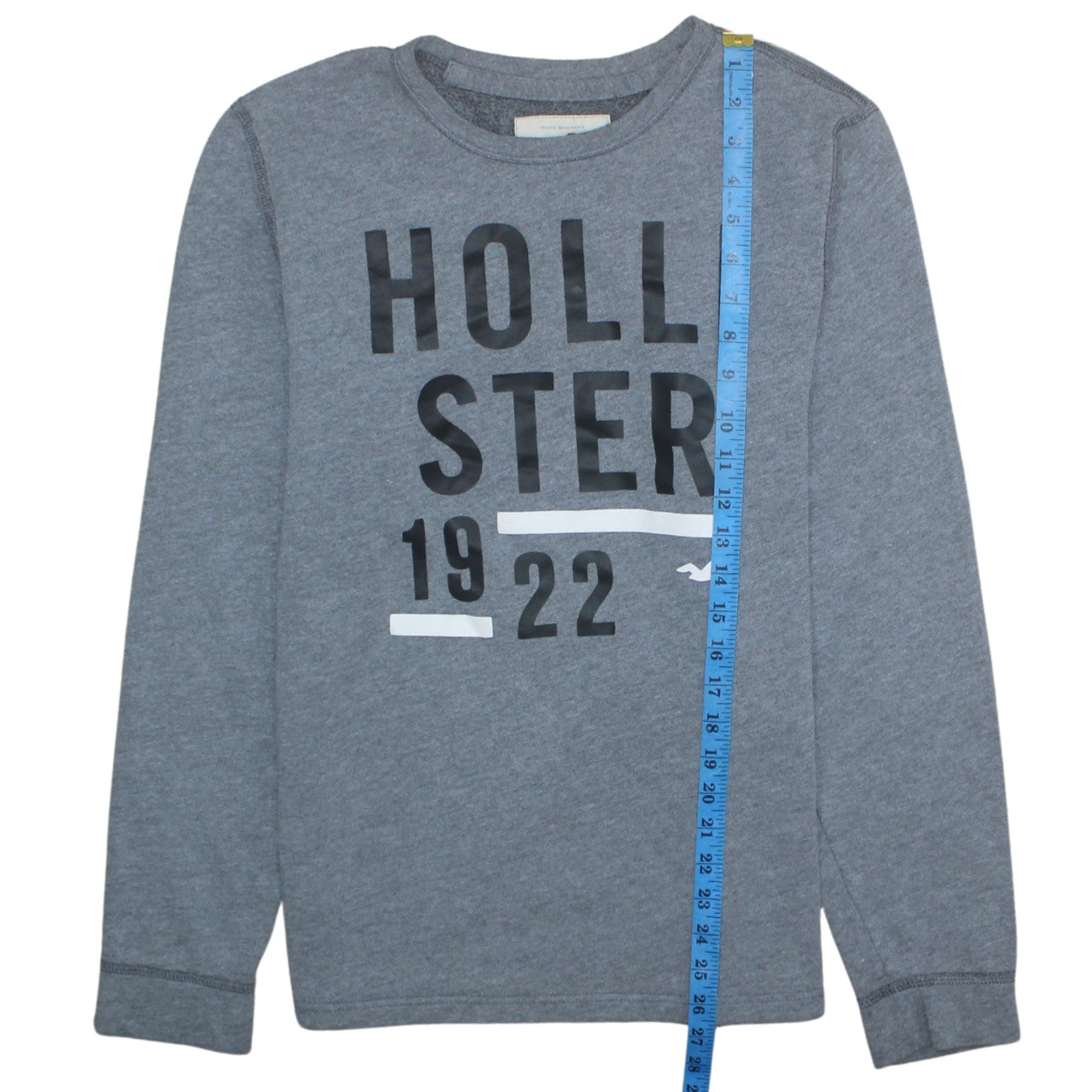Mens UK Size M Hollister Grey Pullover Sweatshirt