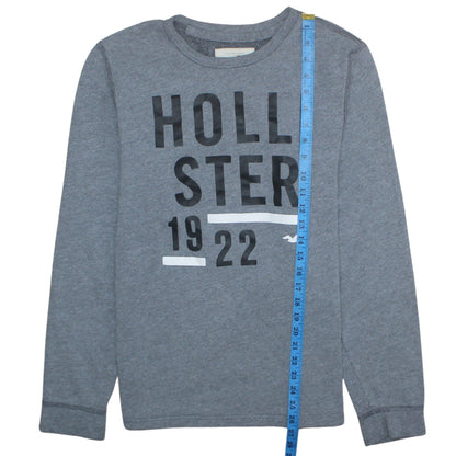 Mens UK Size M Hollister Grey Pullover Sweatshirt